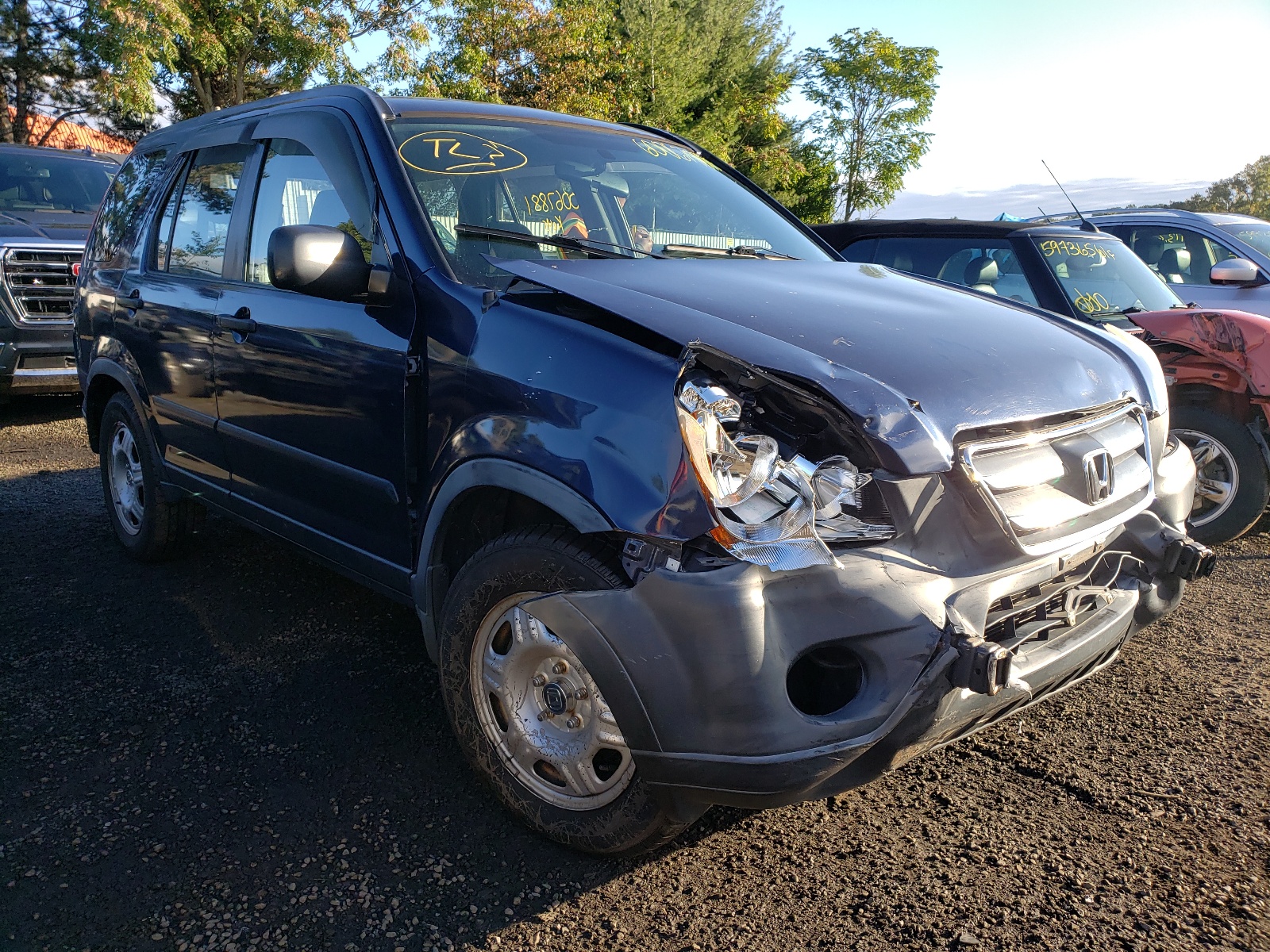HONDA CR-V LX 2006 with VIN JHLRD78556C016841 - Photo from auction