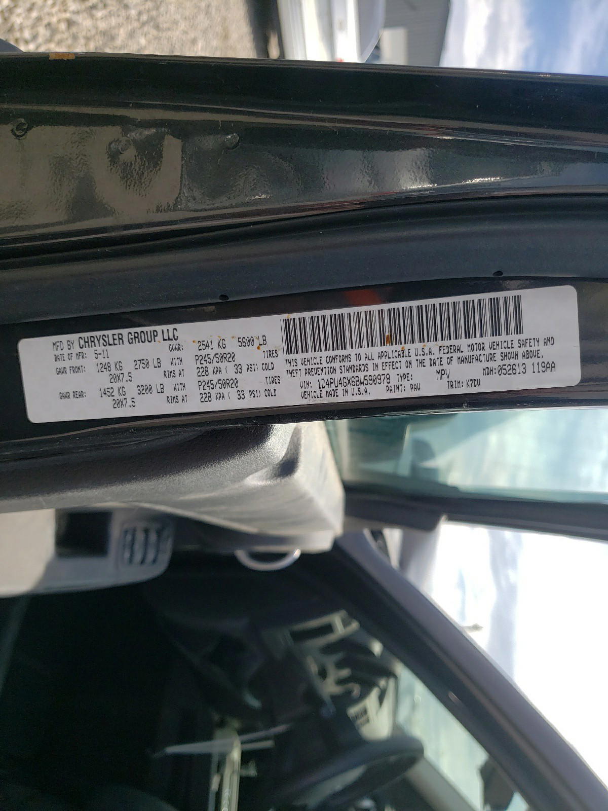 Photo 10 from auction – 2011 DODGE NITRO HEAT with VIN 1D4PU4GX6BW590978