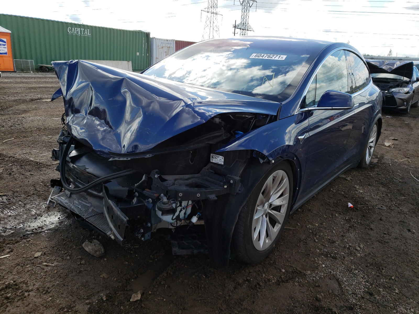 Photo 2 from auction – 2017 TESLA MODEL X with VIN 5YJXCBE26HF044688