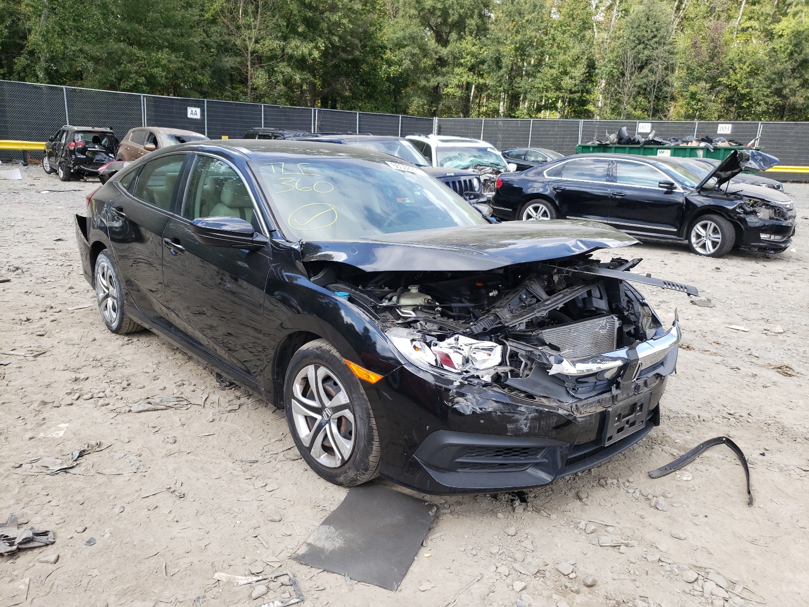 Photo 1 from auction – 2016 HONDA CIVIC LX with VIN 19XFC2F54GE015313