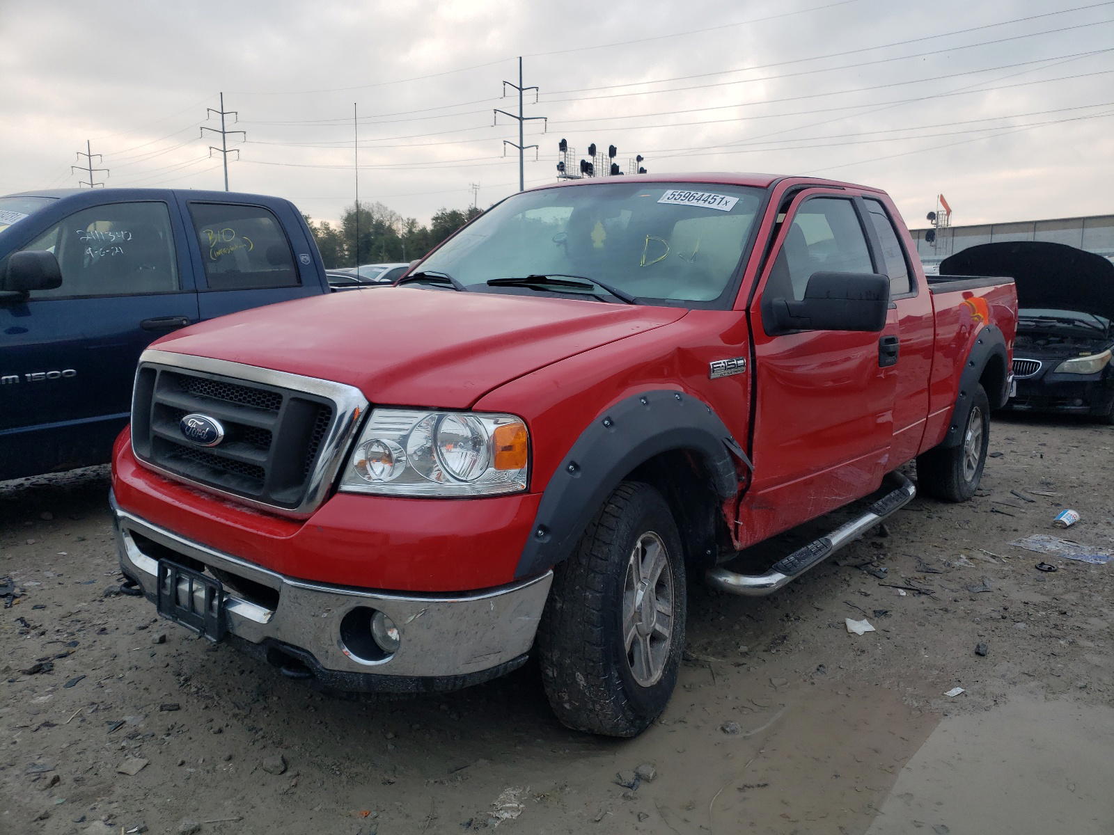 Photo 2 from auction – 2006 FORD F150 with VIN 1FTPX14576KD44024