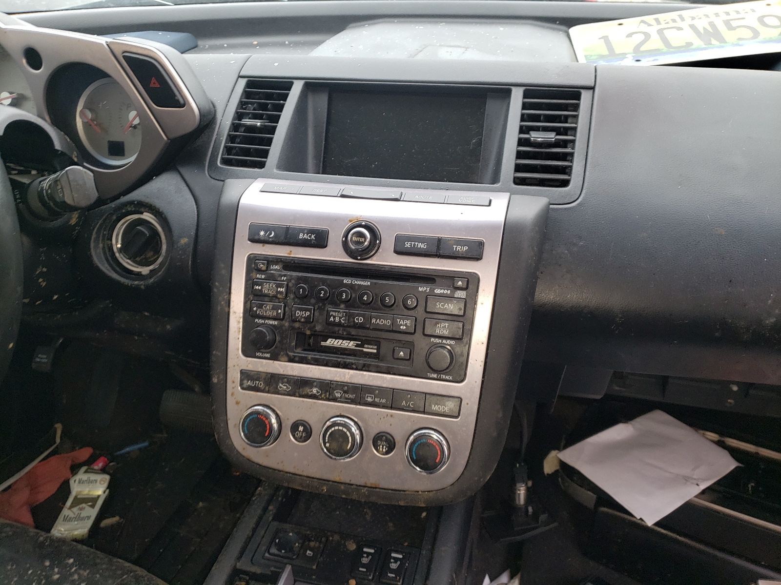 Photo 9 from auction – 2006 NISSAN MURANO SL with VIN JN8AZ08TX6W413126