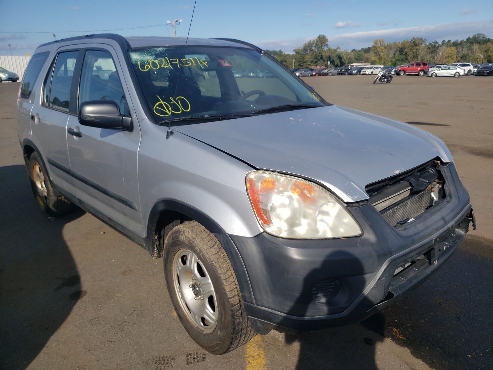 HONDA CR-V LX 2005 with VIN SHSRD78555U307220 - Photo from auction