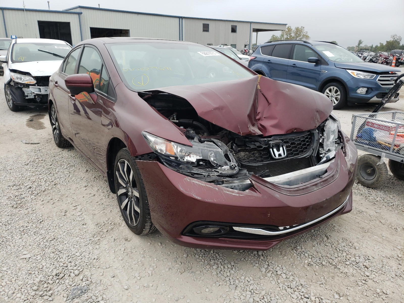 HONDA CIVIC EXL 2014 with VIN 19XFB2F90EE079691 - Photo from auction