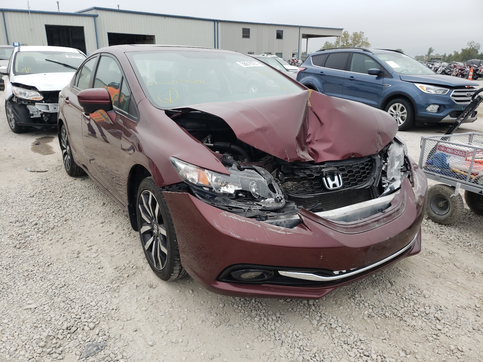 Zdjęcie 1 z aukcji – 2014 HONDA CIVIC EXL z VIN 19XFB2F90EE079691