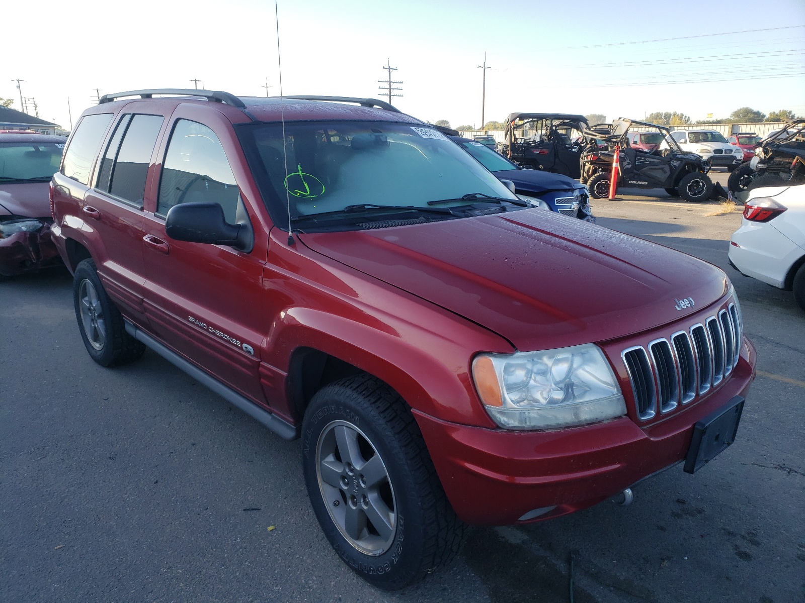 JEEP GRAND CHER 2002 with VIN 1J8GW68JX2C308896 - Photo from auction