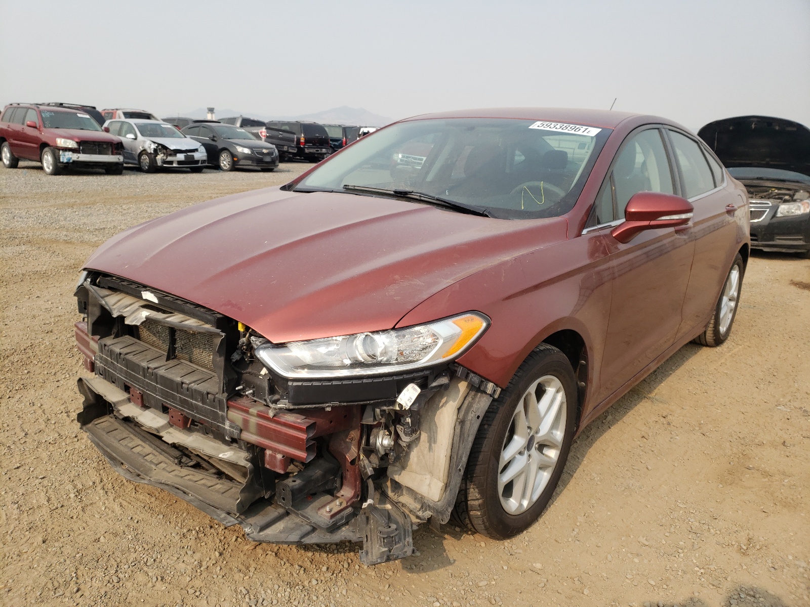 Photo 2 from auction – 2014 FORD FUSION SE with VIN 3FA6P0HD2ER130050