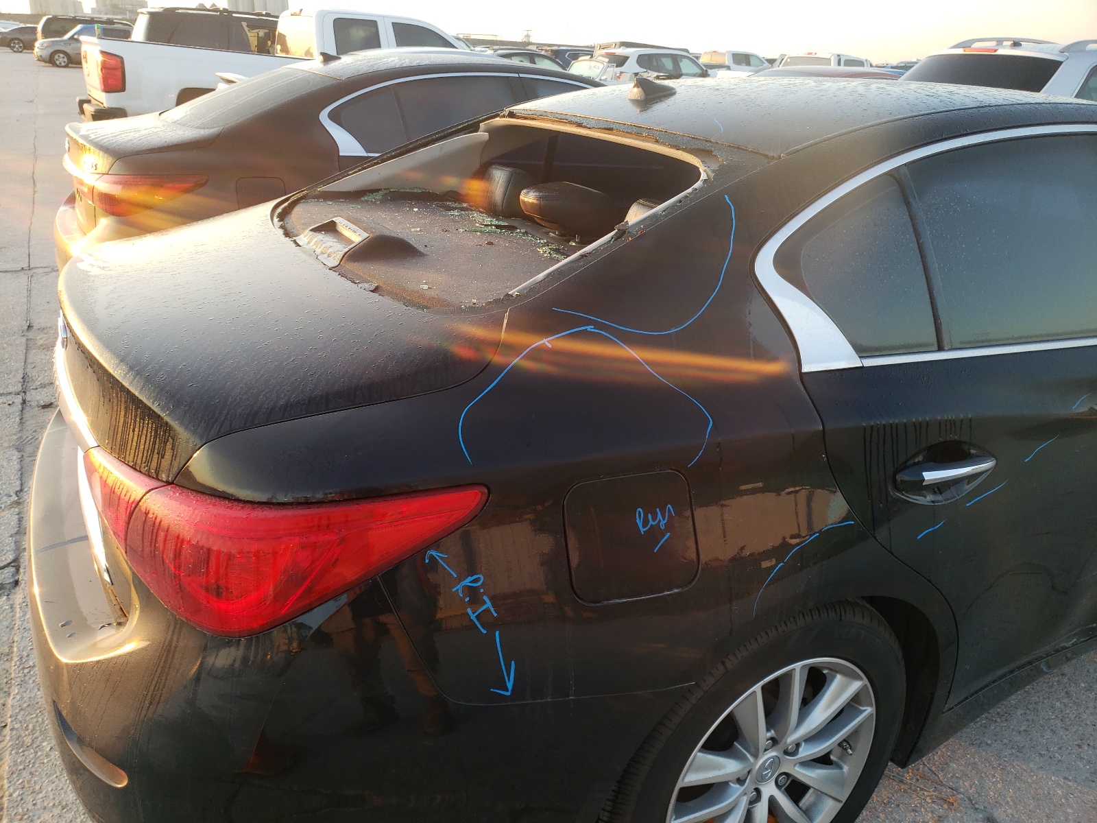 Photo 9 from auction – 2015 INFINITI Q50 BASE with VIN JN1BV7AP3FM358633