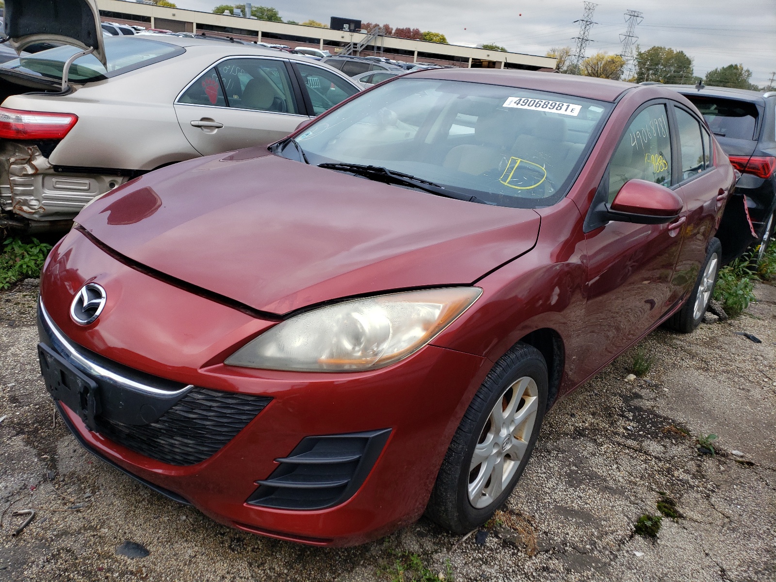 Photo 2 from auction – 2010 MAZDA 3 I with VIN JM1BL1SF7A1144406