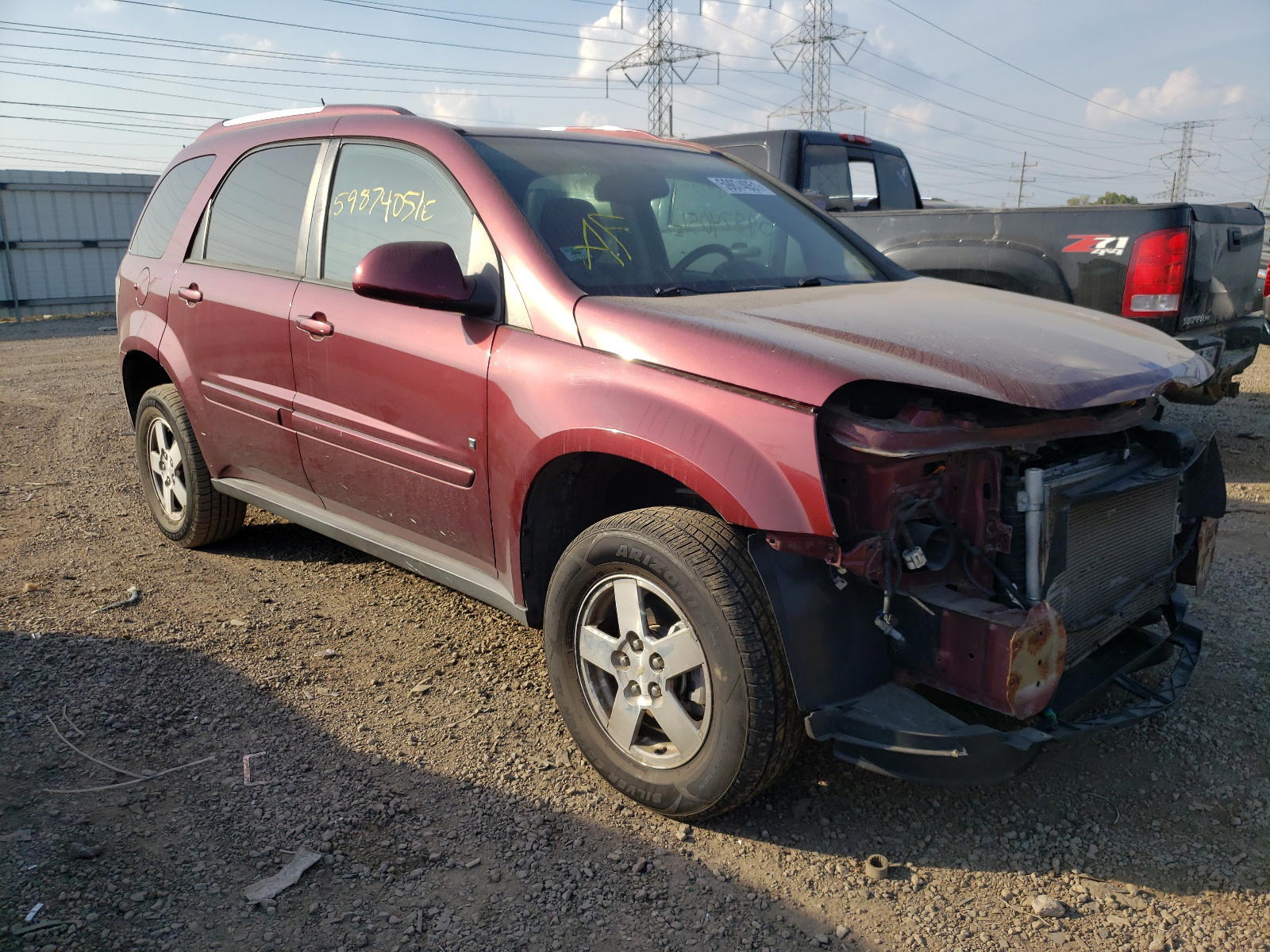 CHEVROLET EQUINOX LT 2008 with VIN 2CNDL33F686328564 - Photo from auction