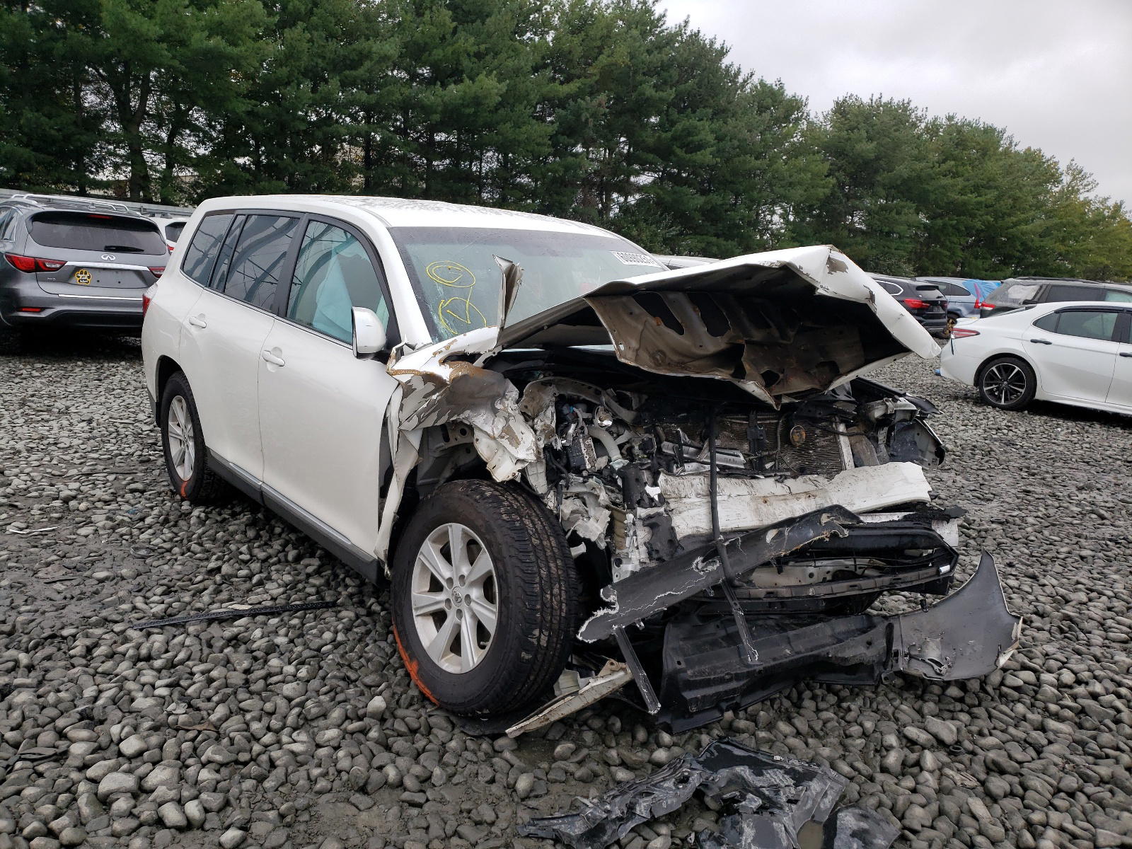 TOYOTA HIGHLANDER 2013 with VIN 5TDBK3EH4DS245714 - Photo from auction