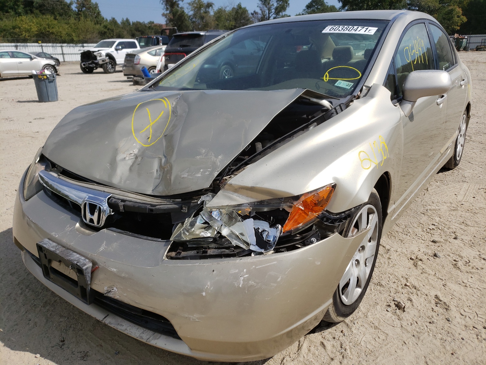 Photo 2 from auction – 2007 HONDA CIVIC LX with VIN 1HGFA16597L138002