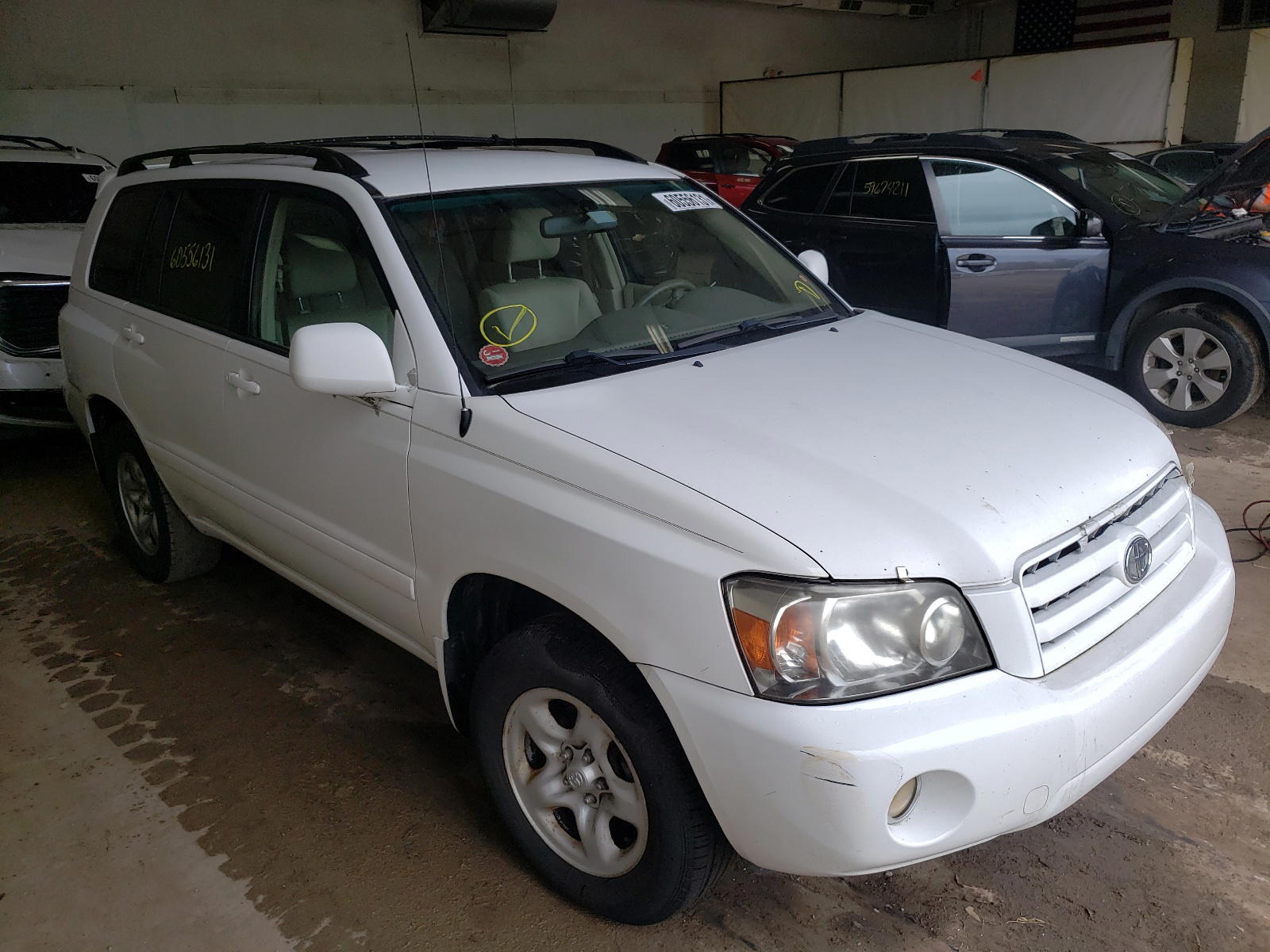 TOYOTA HIGHLANDER 2007 with VIN JTEGD21A570160788 - Photo from auction