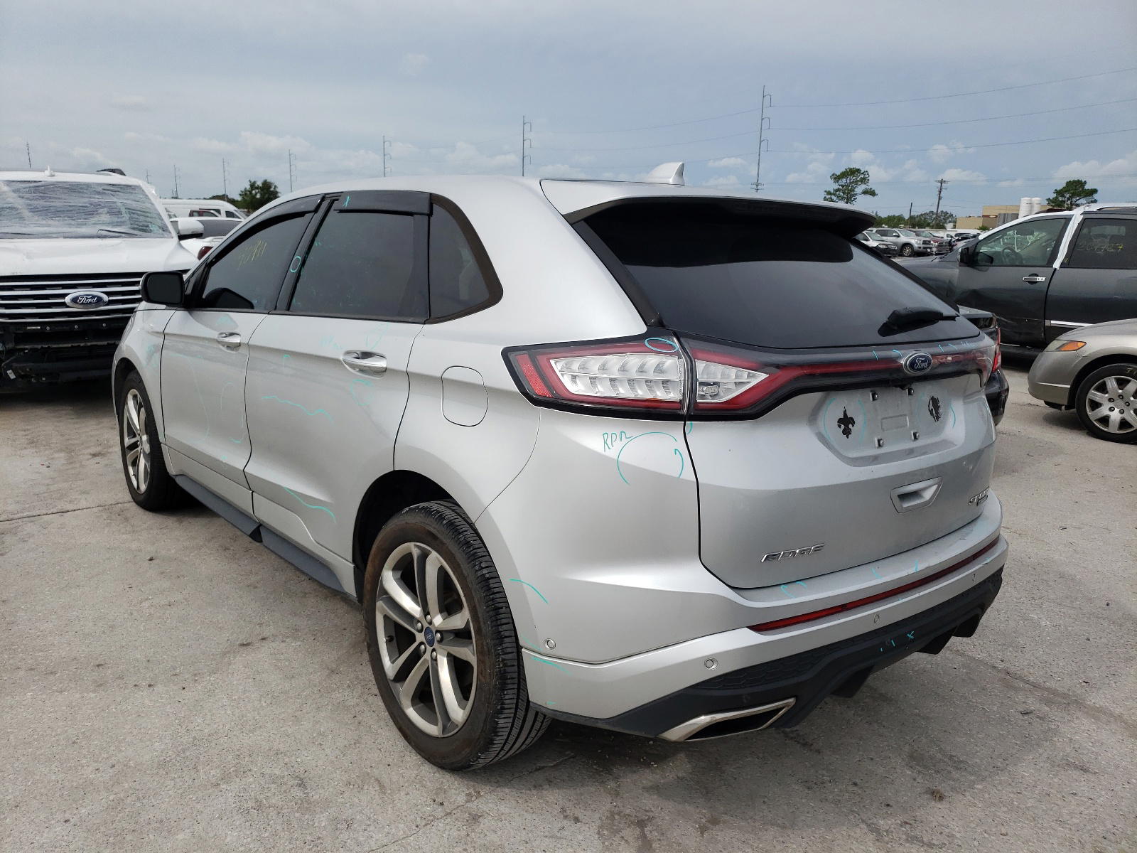 Photo 3 from auction – 2015 FORD EDGE SPORT with VIN 2FMTK4AP1FBB94891