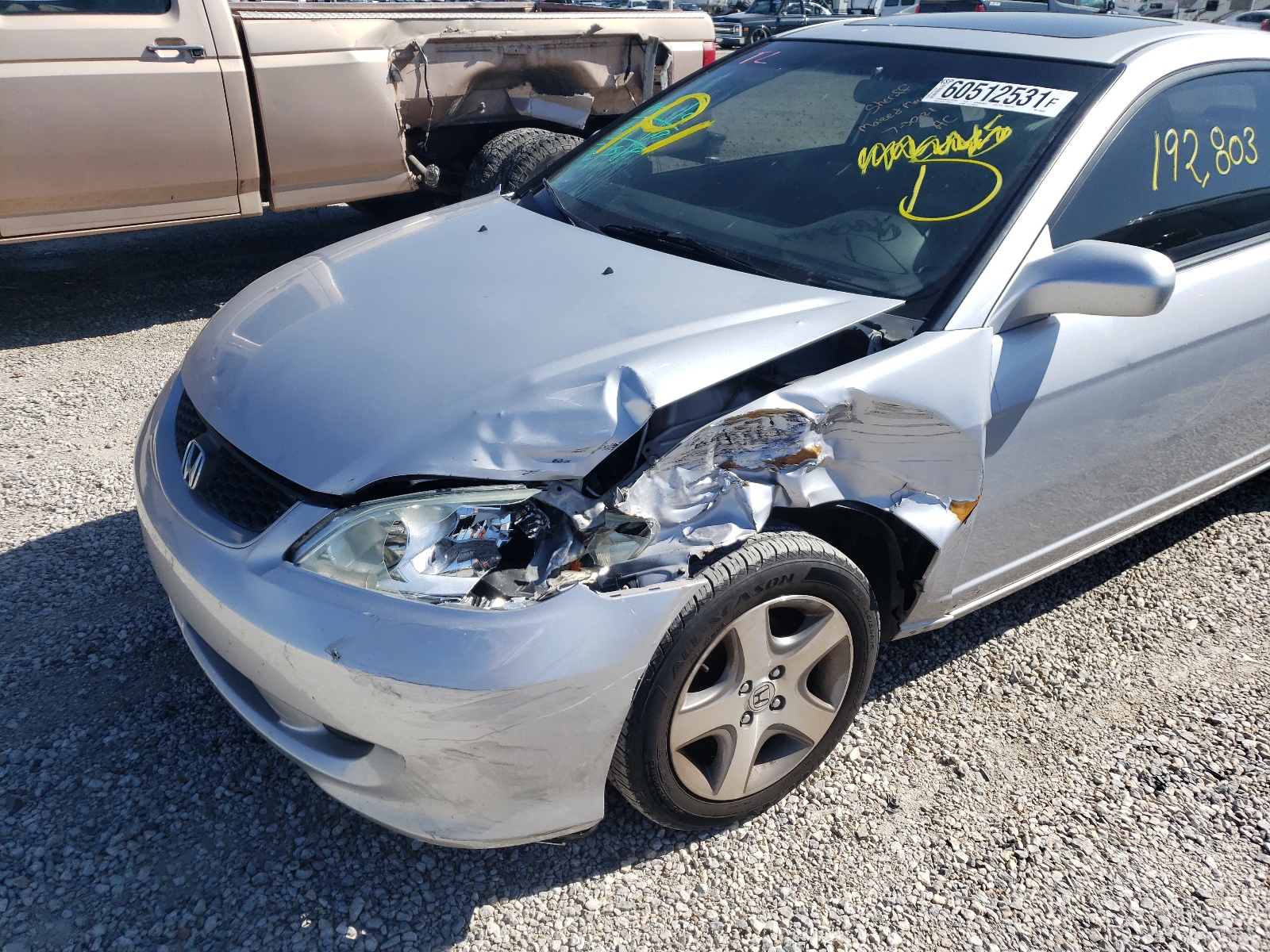 Photo 9 from auction – 2004 HONDA CIVIC EX with VIN 1HGEM22944L030089