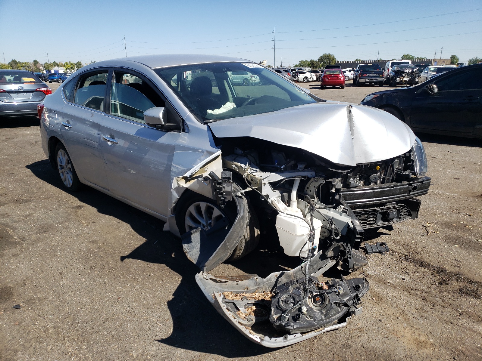 Photo 1 from auction – 2019 NISSAN SENTRA S with VIN 3N1AB7AP1KL606676