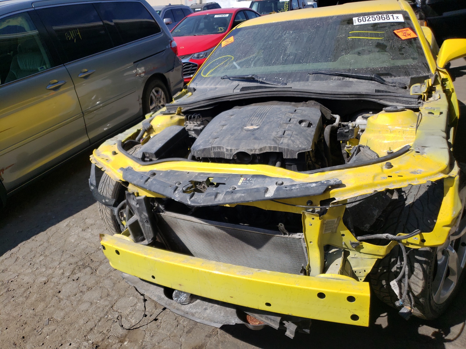 Photo 9 from auction – 2015 CHEVROLET CAMARO LS with VIN 2G1FB1E32F9190422