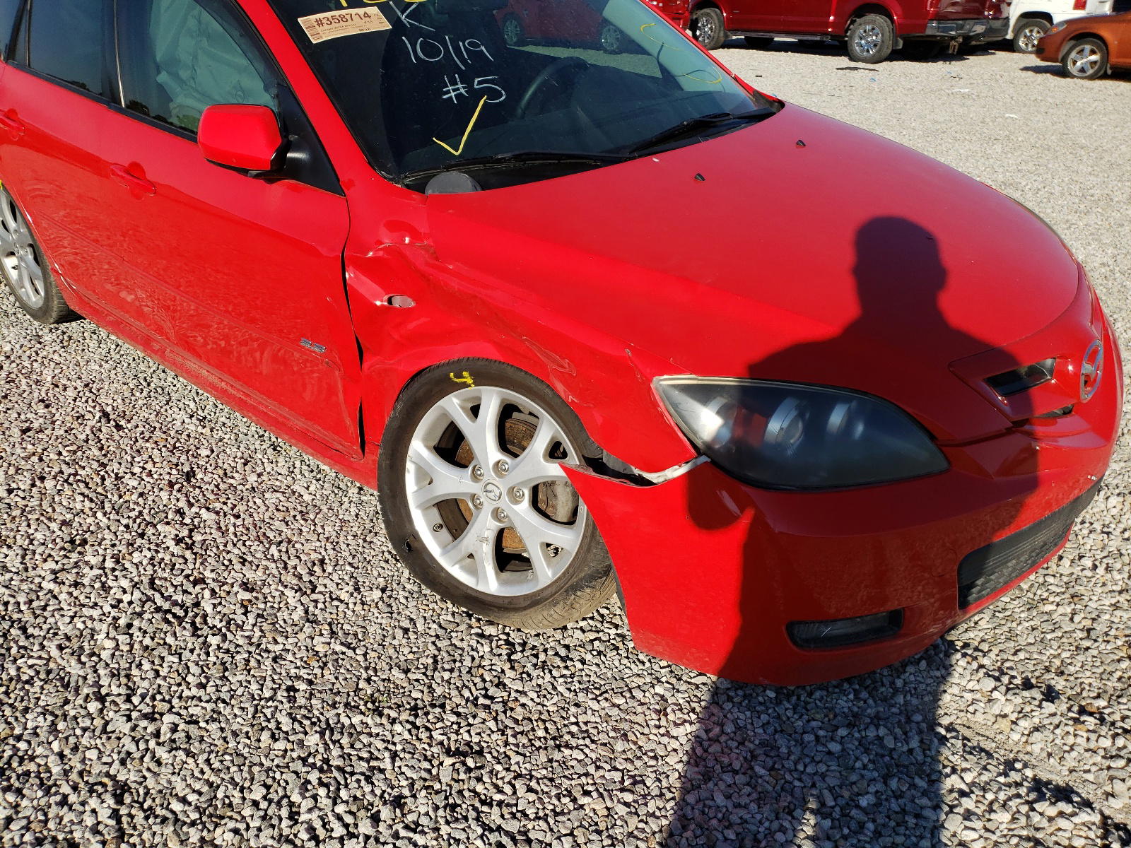 Photo 9 from auction – 2007 MAZDA 3 HATCHBAC with VIN JM1BK343X71668689