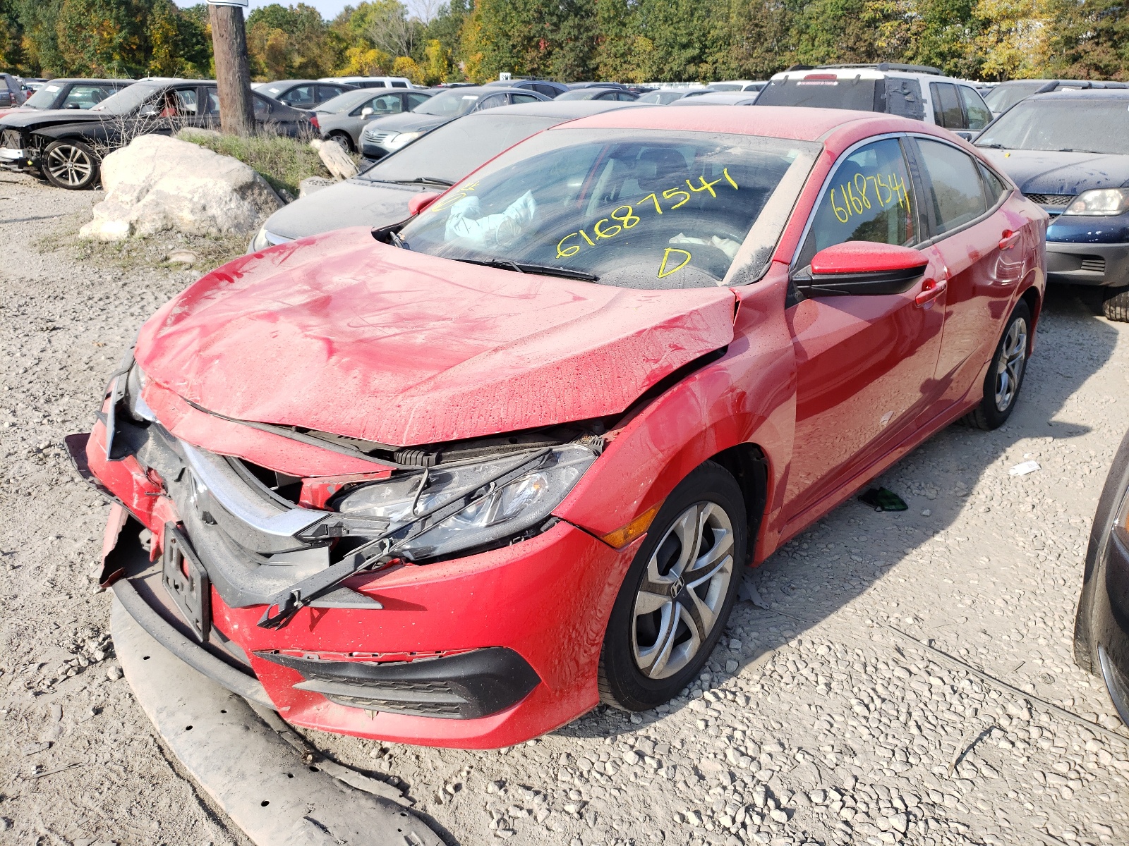 Photo 2 from auction – 2016 HONDA CIVIC LX with VIN 2HGFC2F55GH525059