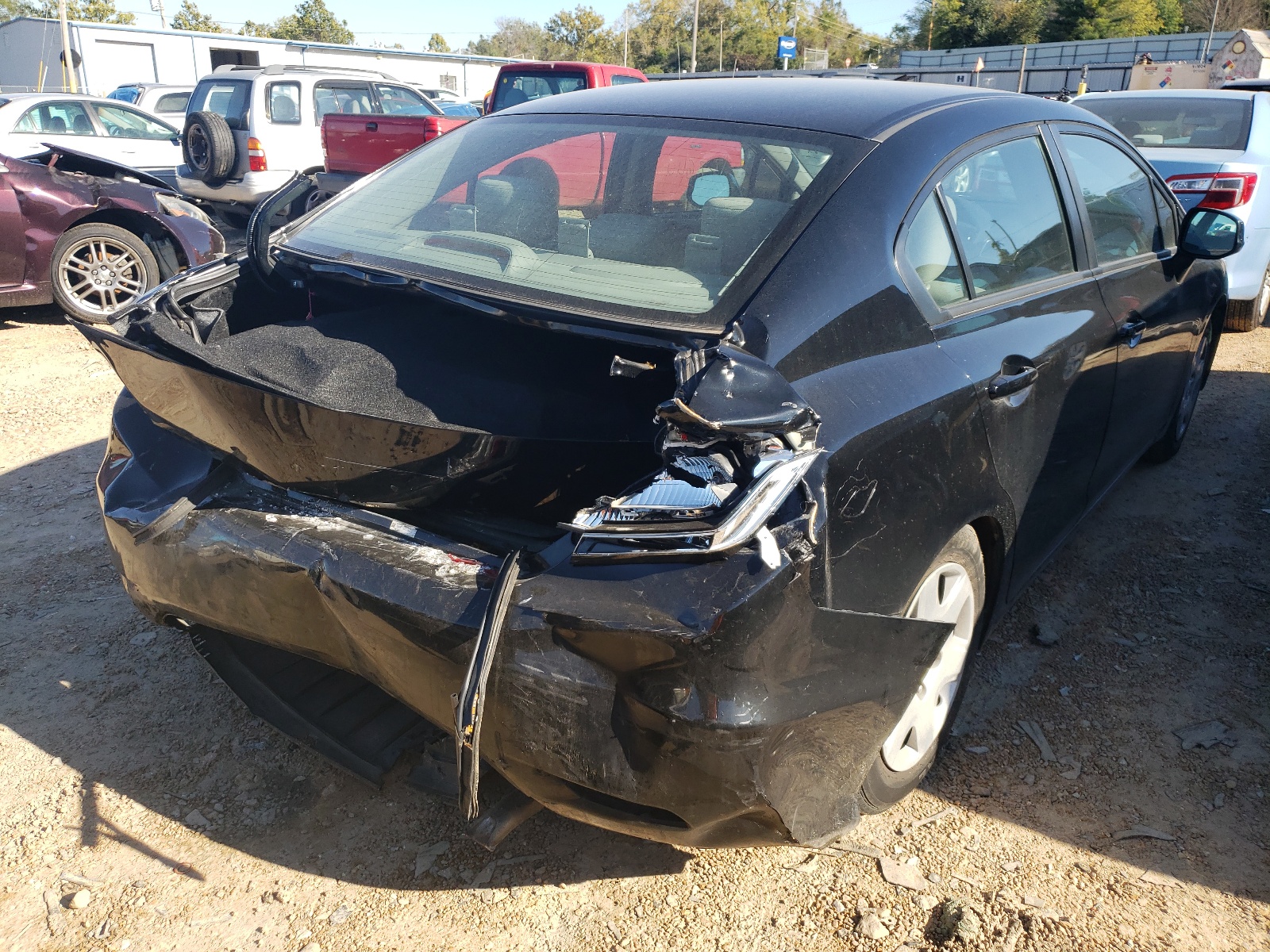 Photo 4 from auction – 2013 HONDA CIVIC LX with VIN 19XFB2F51DE072874