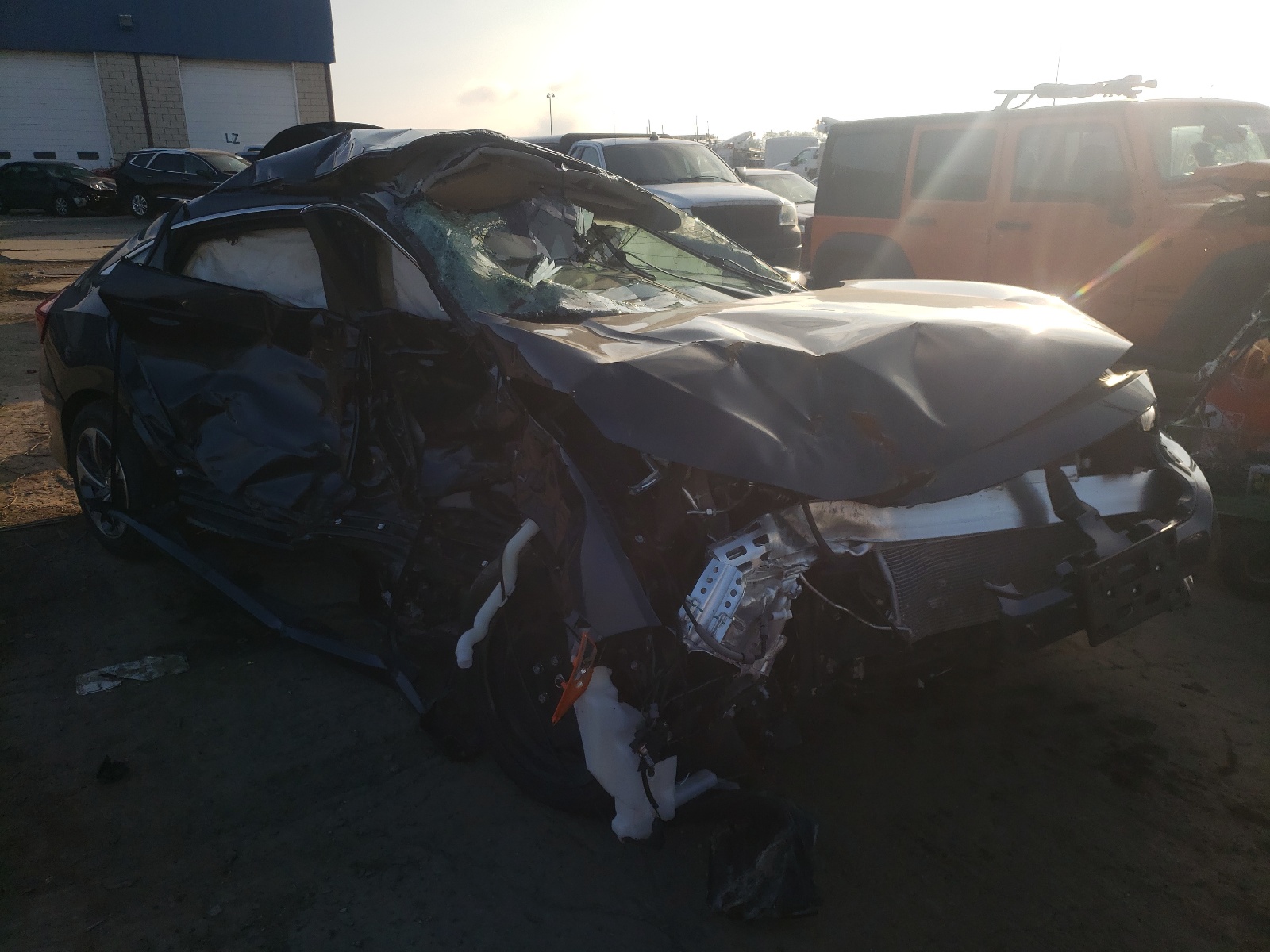 HONDA CIVIC LX 2019 with VIN 2HGFC2F6XKH553635 - Photo from auction