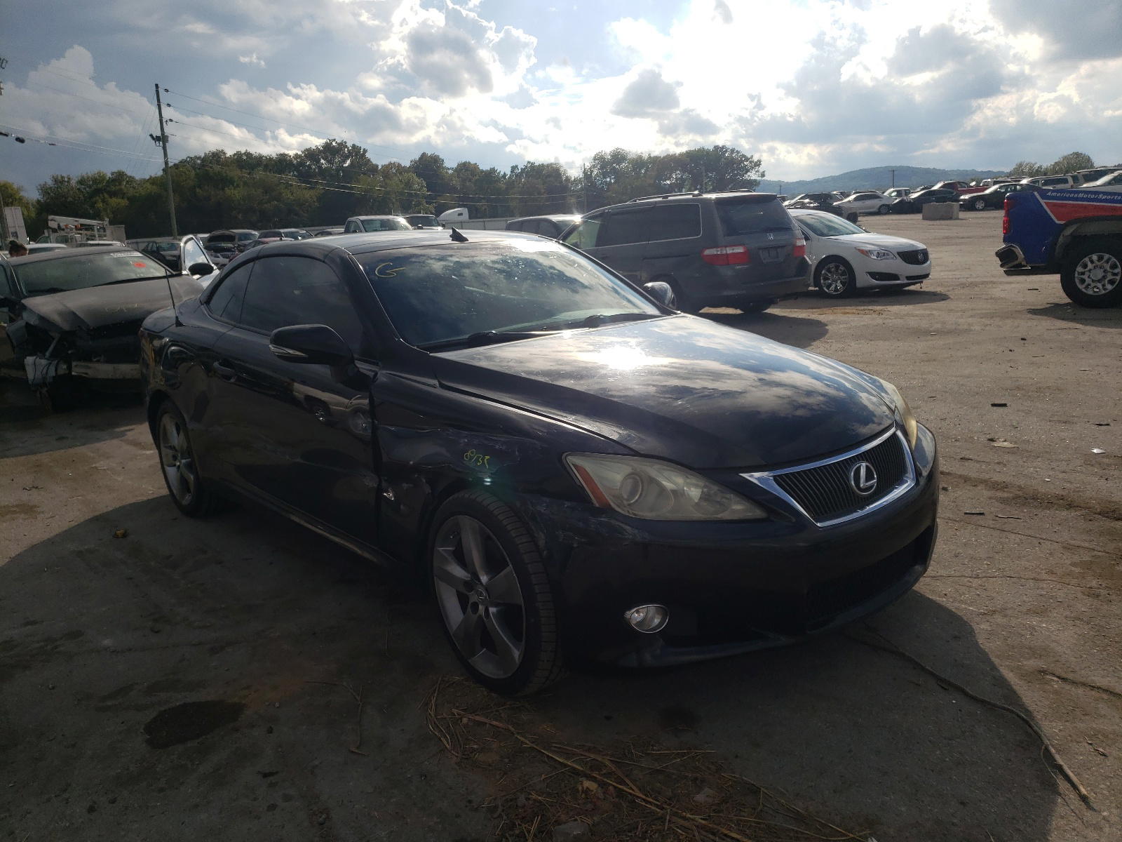 LEXUS IS 250 2010 with VIN JTHFF2C20A2510080 - Photo from auction