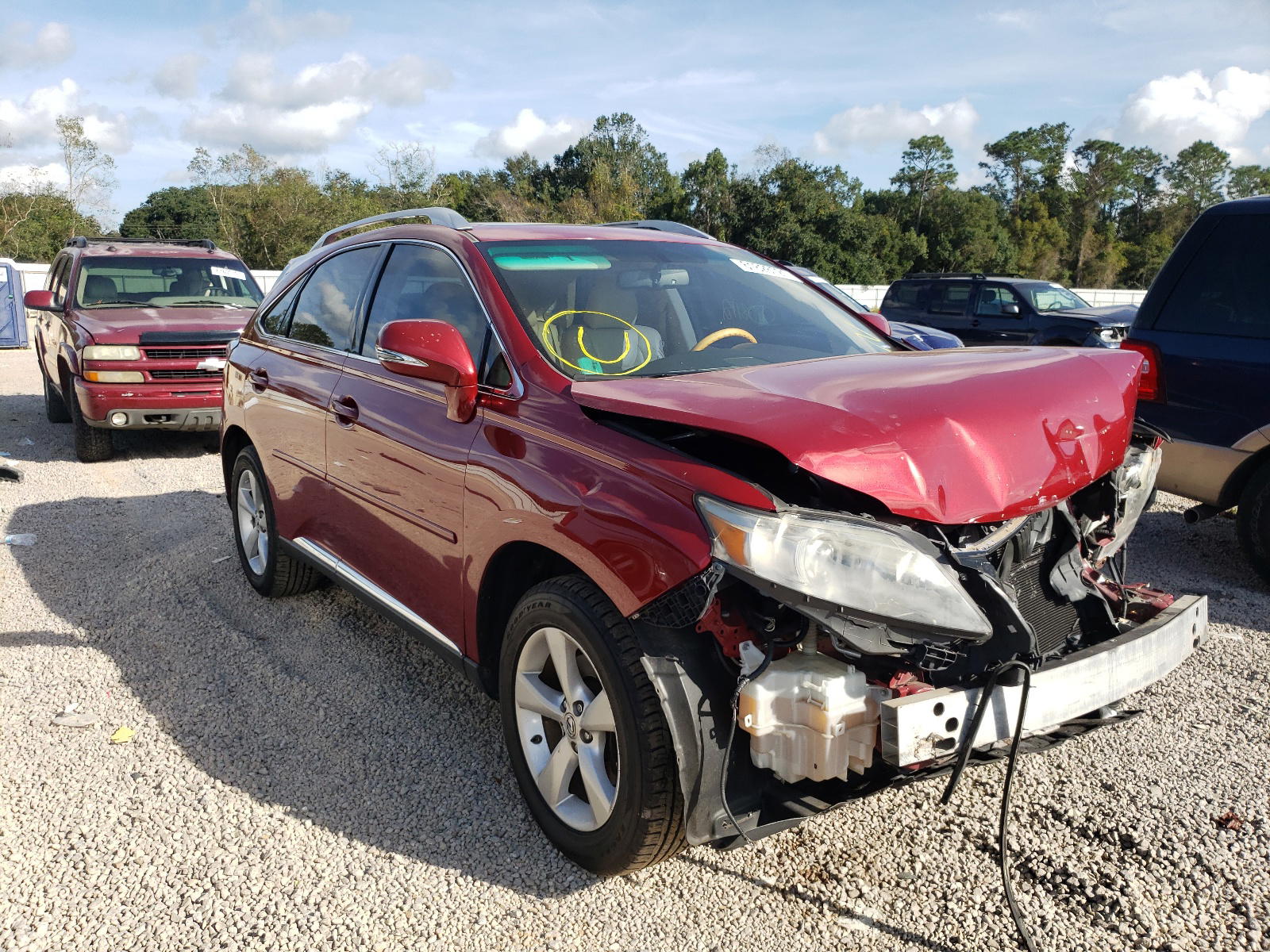 LEXUS RX 350 2010 with VIN 2T2BK1BA7AC053439 - Photo from auction