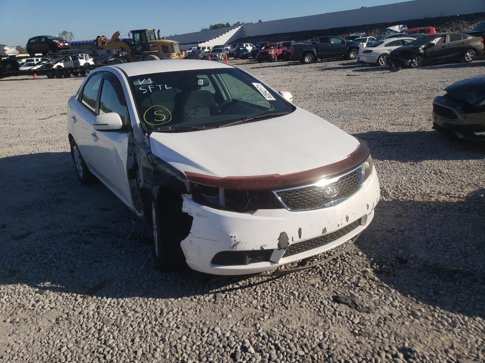 KIA FORTE EX 2012 with VIN KNAFU4A23C5549363 - Photo from auction