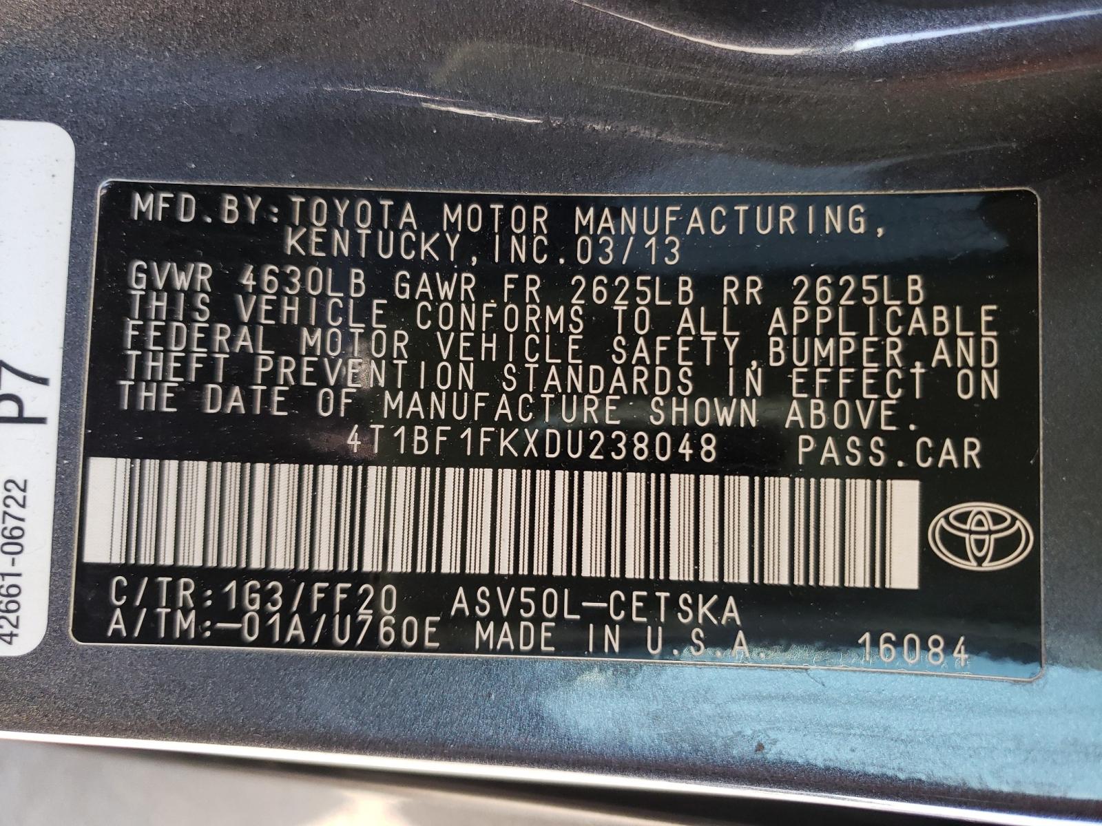 Photo 10 from auction – 2004 TOYOTA CAMRY LE with VIN 4T1BE32K84U823294