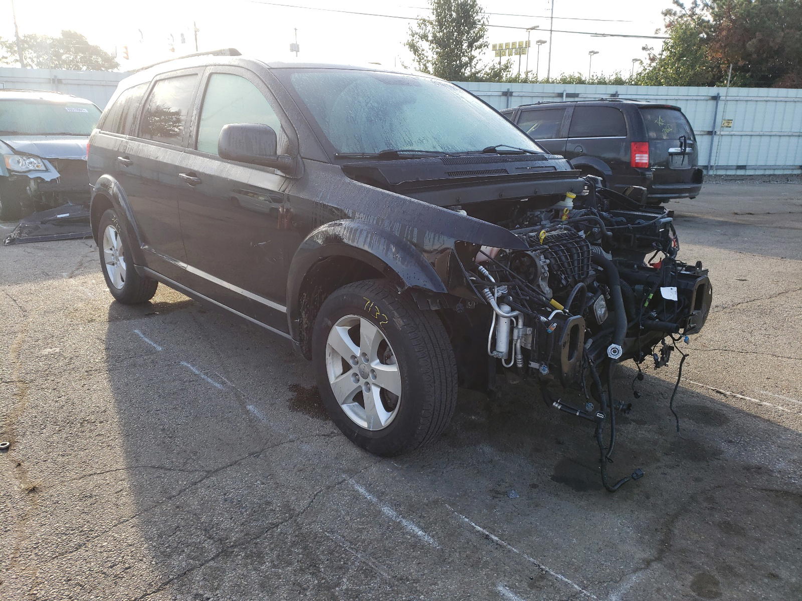 DODGE JOURNEY SE 2016 with VIN 3C4PDCAB1GT115305 - Photo from auction
