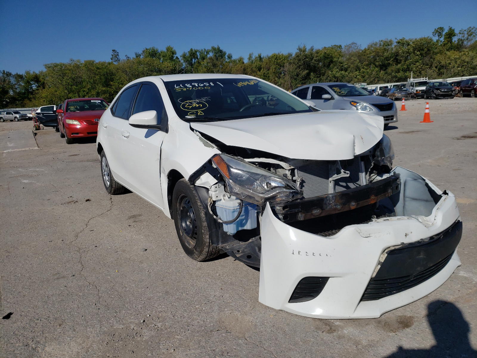 TOYOTA COROLLA L 2016 with VIN 5YFBURHE8GP384000 - Photo from auction