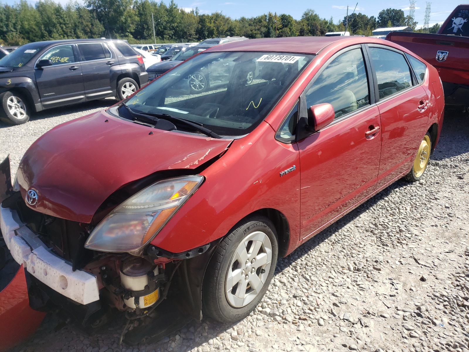 Photo 2 from auction – 2007 TOYOTA PRIUS with VIN JTDKB20U877548797