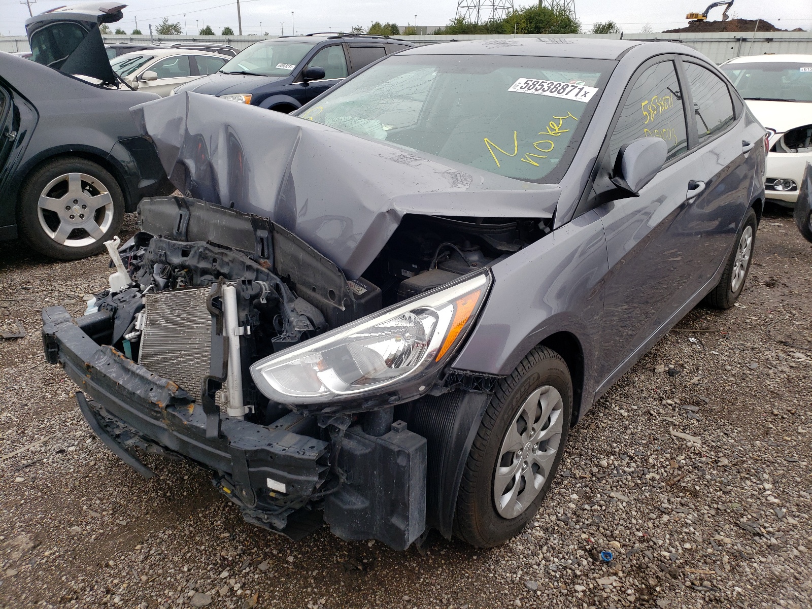 Photo 2 from auction – 2017 HYUNDAI ACCENT SE with VIN KMHCT4AE9HU297209