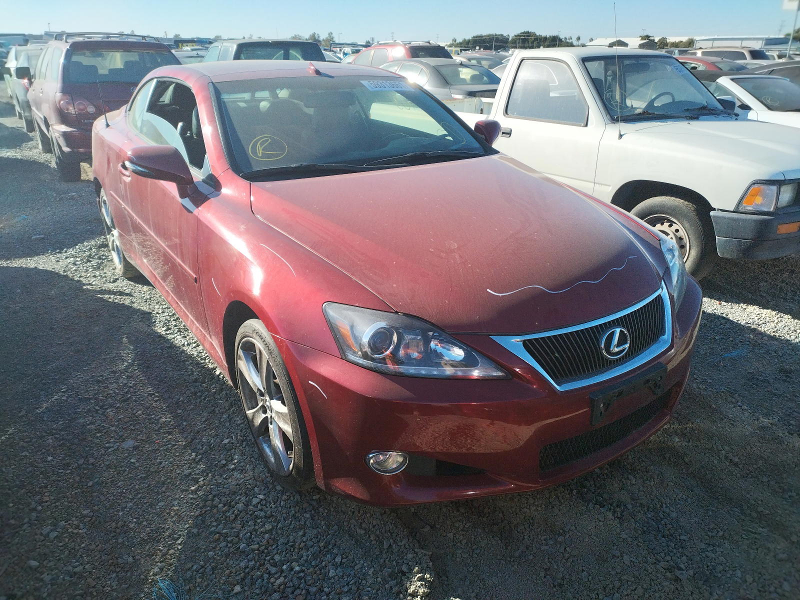 LEXUS IS 350 2012 with VIN JTHFE2C27C2508901 - Photo from auction