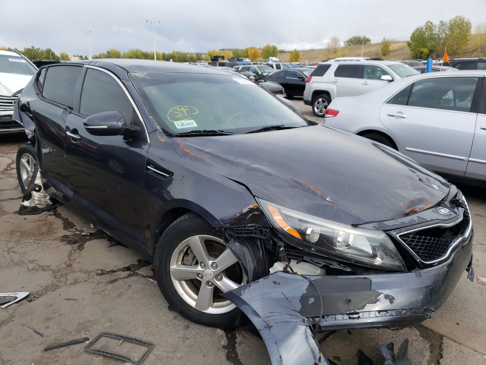 KIA OPTIMA LX 2015 with VIN 5XXGM4A71FG468428 - Photo from auction