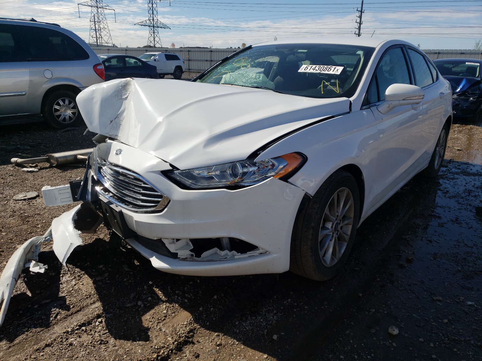 Photo 2 from auction – 2017 FORD FUSION SE with VIN 3FA6P0HD8HR271340