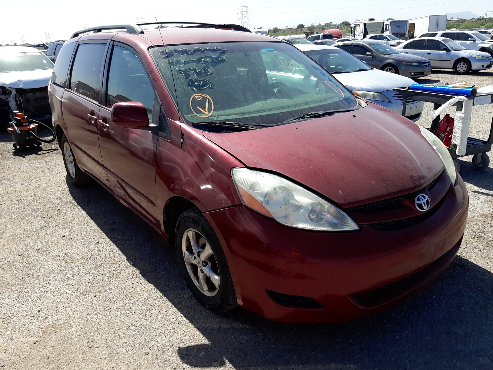 Photo 1 from auction – 2008 TOYOTA SIENNA CE with VIN 5TDZK23C38S160658
