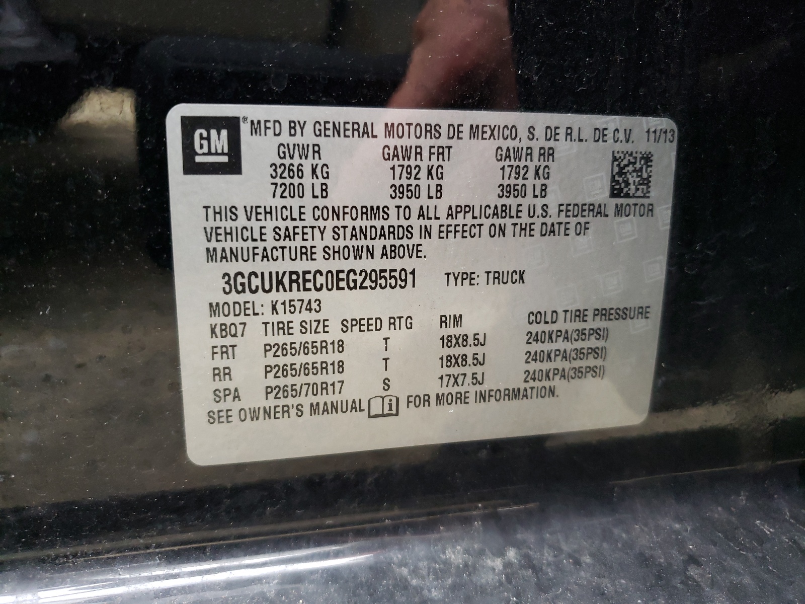 Zdjęcie 10 z aukcji – 2014 CHEVROLET SILVERADO z VIN 3GCUKREC0EG295591