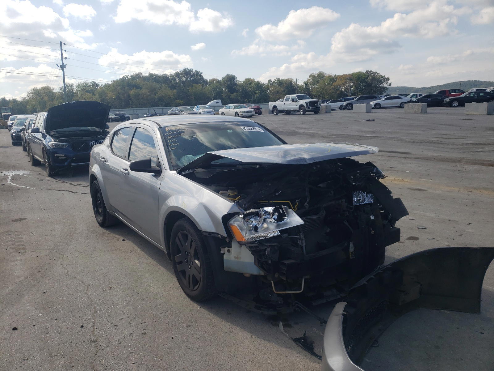 DODGE AVENGER SE 2014 with VIN 1C3CDZAB5EN166261 - Photo from auction