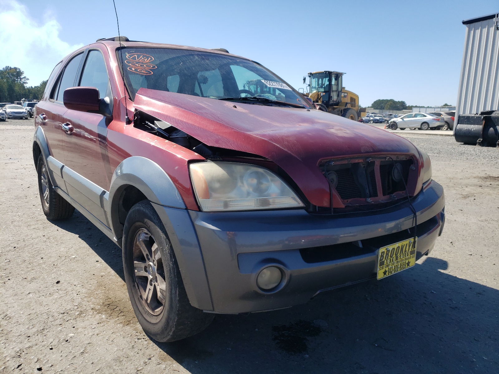 KIA SORENTO EX 2005 with VIN KNDJC733155384049 - Photo from auction