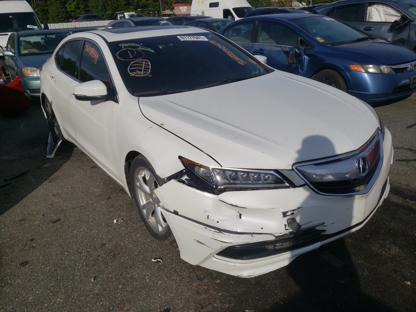 ACURA TLX 2017 with VIN 19UUB1F32HA010961 - Photo from auction