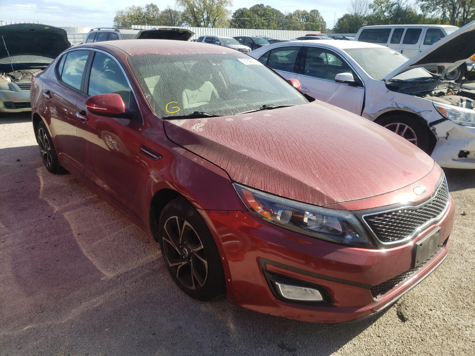 KIA OPTIMA 2015 with VIN 5XXGM4A72FG388801 - Photo from auction