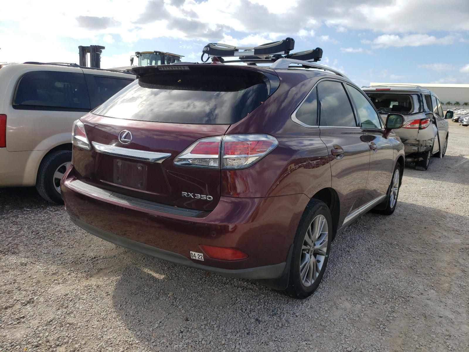 Photo 4 from auction – 2013 LEXUS RX 350 BAS with VIN JTJBK1BA6D2029928