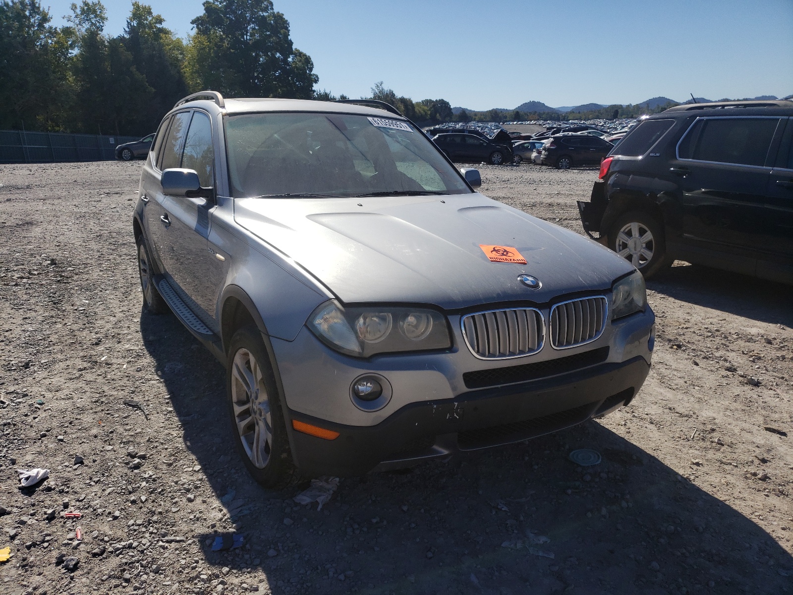 BMW X3 3.0SI 2008 with VIN WBXPC93458WJ11485 - Photo from auction