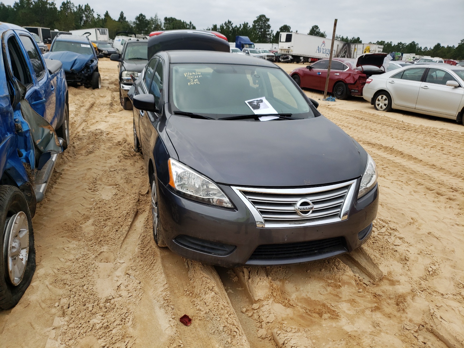 Photo 1 from auction – 2014 NISSAN SENTRA with VIN 3N1AB7AP7EY325831