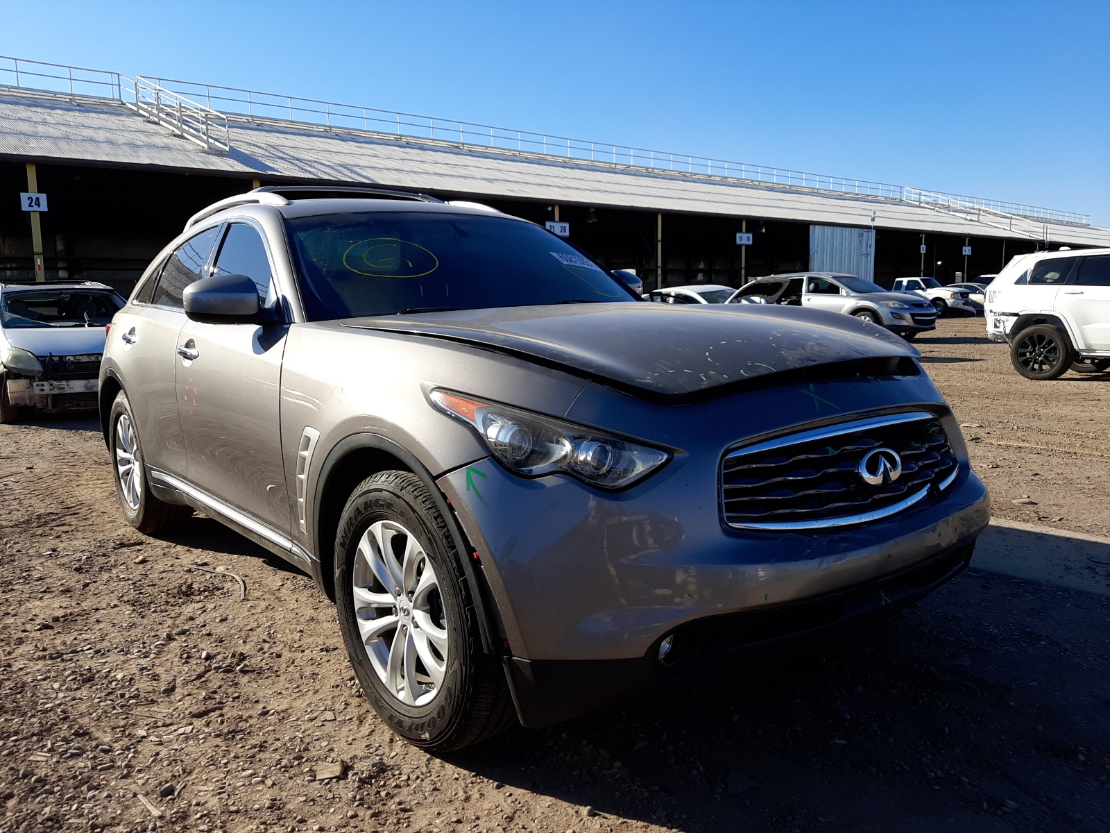 INFINITI FX35 2009 with VIN JNRAS18W59M153413 - Photo from auction
