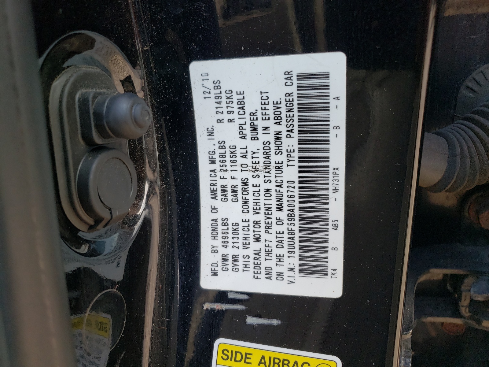Zdjęcie 10 z aukcji – 2011 ACURA TL z VIN 19UUA8F59BA006720