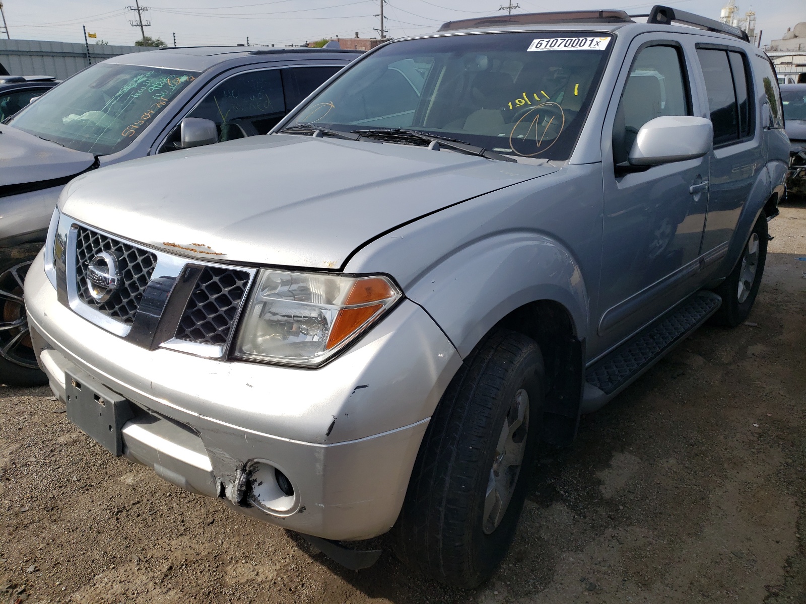 Photo 2 from auction – 2007 NISSAN PATHFINDER with VIN 5N1AR18W87C645573