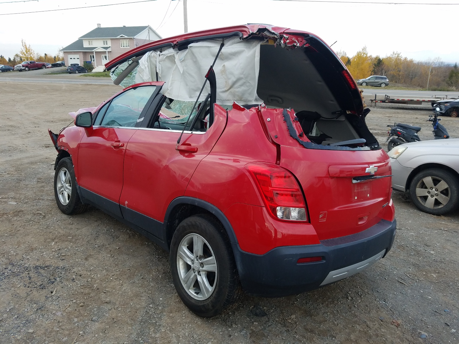 Photo 3 from auction – 2014 CHEVROLET TRAX 1LT with VIN 3GNCJLEB3EL143399