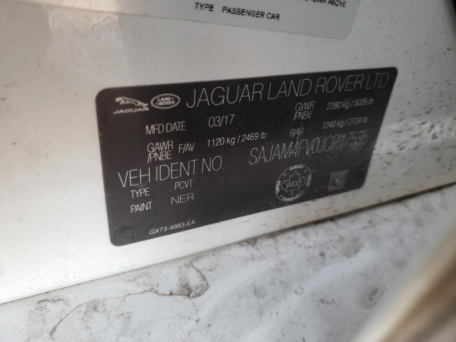 Photo 10 from auction – 2018 JAGUAR XE S with VIN SAJAM4FV0JCP17535